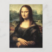 De Mona Lisa Leonardo da Vinci Briefkaart (Voorkant)