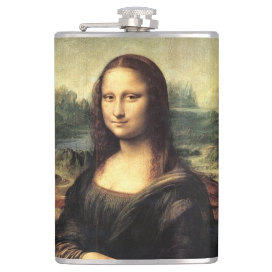 De Mona Lisa Leonardo da Vinci Heupfles (Voorkant)