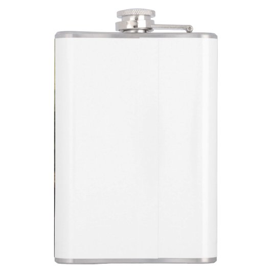 De Mona Lisa Leonardo da Vinci Heupfles (Achterkant)