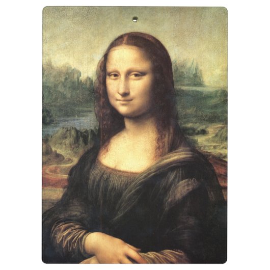De Mona Lisa Leonardo da Vinci Klembord (Achterkant)