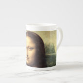 De Mona Lisa Leonardo da Vinci Porselein Kop (Voorkant rechts)