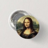 De Mona Lisa Leonardo da Vinci Ronde Button 3,2 Cm (Voorkant /achterkant)