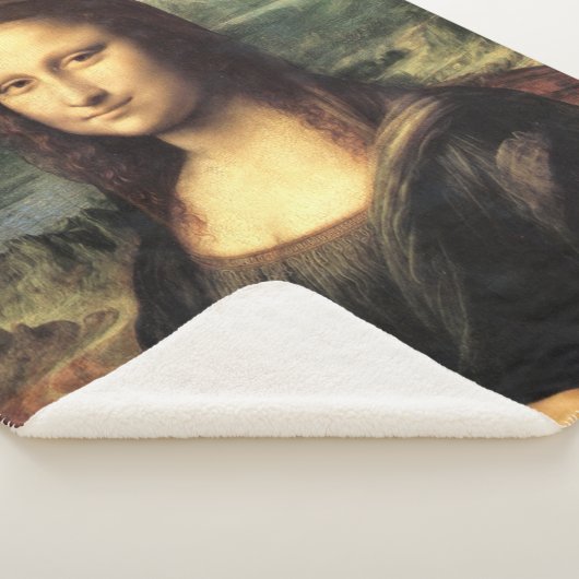 De Mona Lisa Leonardo da Vinci Sherpa Deken (3/4)