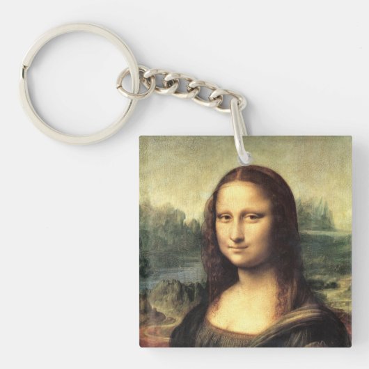 De Mona Lisa Leonardo da Vinci Sleutelhanger (voorkant)