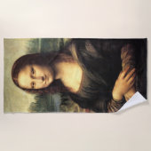 De Mona Lisa Leonardo da Vinci Strandlaken (Voorkant)
