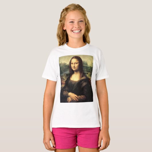 De Mona Lisa Leonardo da Vinci T-shirt (Voorkant volledig)