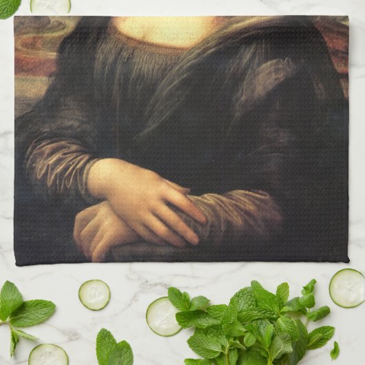 De Mona Lisa Leonardo da Vinci Theedoek (Gevouwen)