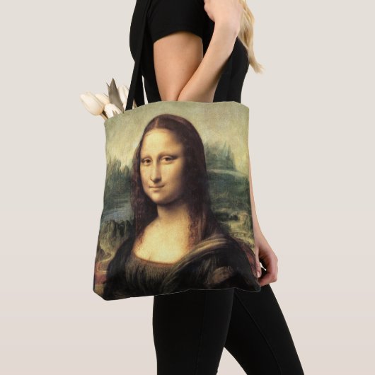 De Mona Lisa Leonardo da Vinci Tote Bag (Dichtbij)