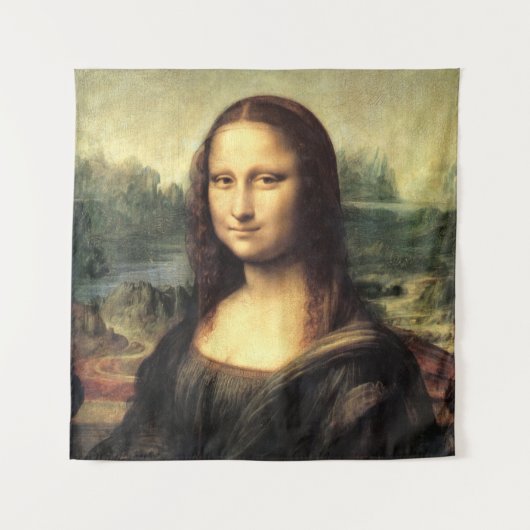 De Mona Lisa Leonardo da Vinci Wandkleed (Voorkant)