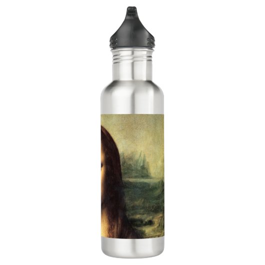 De Mona Lisa Leonardo da Vinci Waterfles (Rechts)