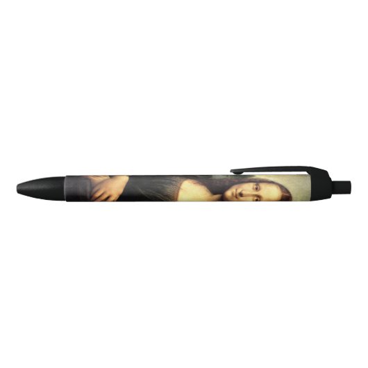 De Mona Lisa Leonardo da Vinci Zwarte Inkt Pen (Bovenkant)