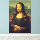 "De Mona Lisa" Uitgerekte canvas Print (Insitu (Houten vloer))