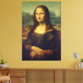 "De Mona Lisa" Uitgerekte canvas Print (Insitu (Woonkamer))