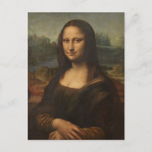 De Mona Lisa van Leonardo da Vinci Briefkaart (Voorkant)
