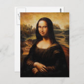 De Mona Lisa van Leonardo Da Vinci Briefkaart (Voorkant / Achterkant)