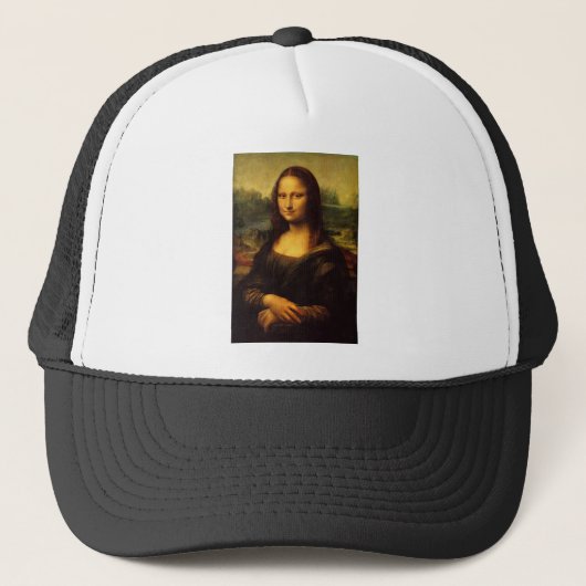 De Mona Lisa van Leonardo Da Vinci c. 1503-1505 Trucker Pet (Voorkant)