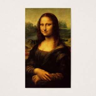 De Mona Lisa van Leonardo Da Vinci c. 1503-1505 Visitekaartjes