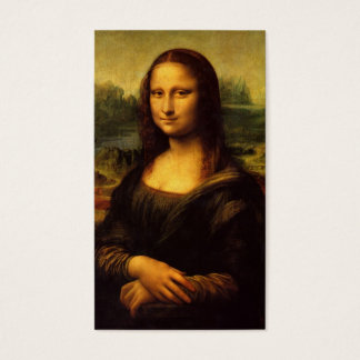 De Mona Lisa van Leonardo Da Vinci c. 1503-1505 Visitekaartjes