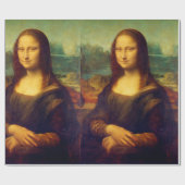 De Mona Lisa van Leonardo Da Vinci Cadeaupapier (Vlak)