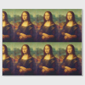 De Mona Lisa van Leonardo Da Vinci Cadeaupapier (Vlak)