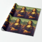 De Mona Lisa van Leonardo Da Vinci Cadeaupapier (Uitgerold)
