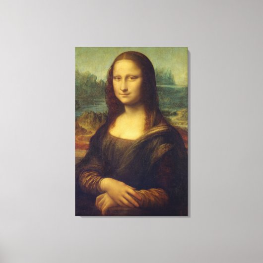 De Mona Lisa van Leonardo Da Vinci Canvas Afdruk (Voorkant)