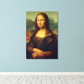 De Mona Lisa van Leonardo Da Vinci Canvas Afdruk (Insitu (Houten vloer))