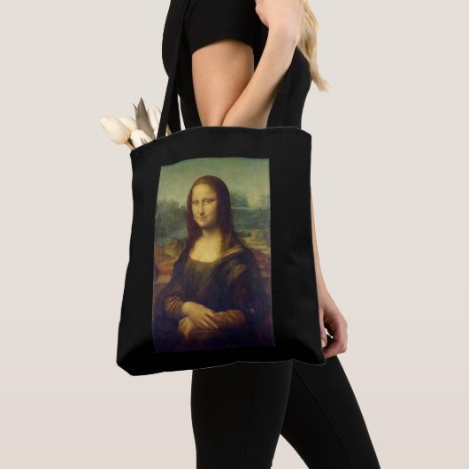 "DE MONA LISA" VAN LEONARDO DA VINCI-CANVAS TAS (Dichtbij)