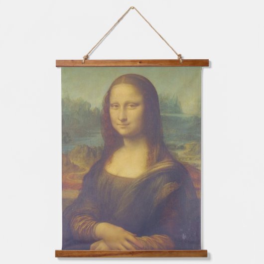 De Mona Lisa van Leonardo Da Vinci Fine Art Hangend Wandkleed (Voorkant)