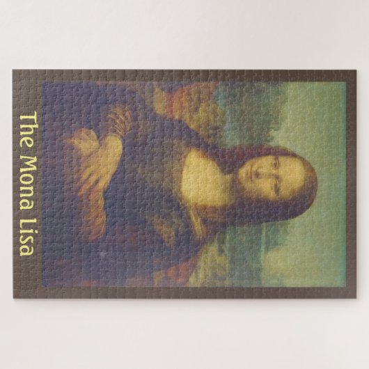 De Mona Lisa van Leonardo Da Vinci Fine Art Legpuzzel (Horizontaal)