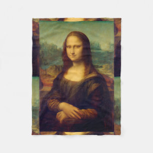 De Mona Lisa van Leonardo Da Vinci Fleece Deken