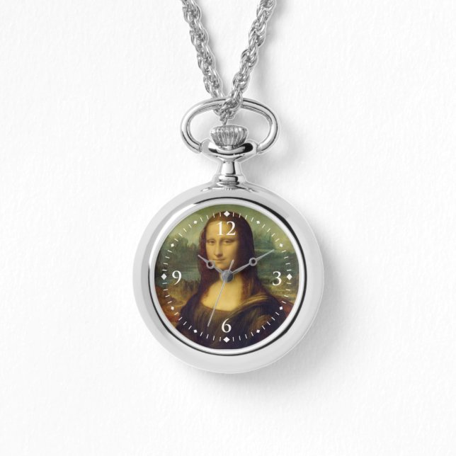De Mona Lisa van Leonardo Da Vinci Horloge (Voorkant)