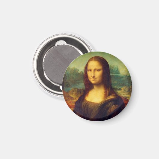 De Mona Lisa van Leonardo Da Vinci Magneet (Voorkant / Achterkant)