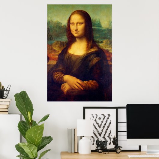 De Mona Lisa van Leonardo Da Vinci Poster (Thuiskantoor)