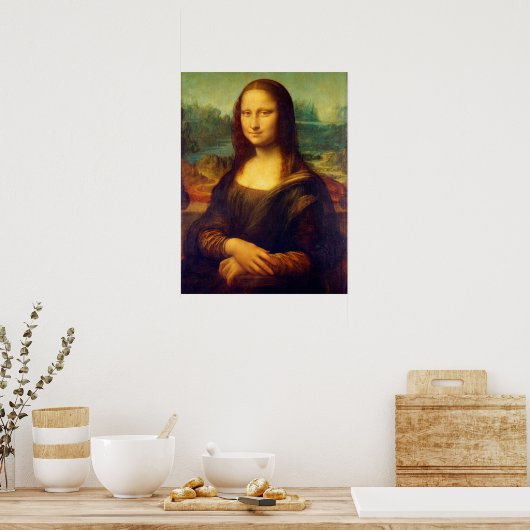 De Mona Lisa van Leonardo Da Vinci Poster (Keuken)