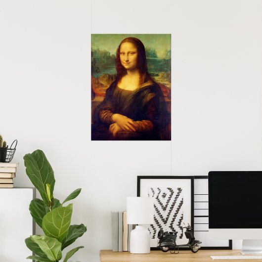 De Mona Lisa van Leonardo Da Vinci Poster (Thuiskantoor)