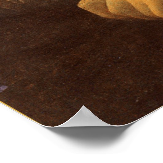 De Mona Lisa van Leonardo da Vinci Poster (Hoek)