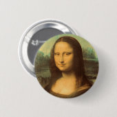 De Mona Lisa van Leonardo da Vinci Ronde Button 5,7 Cm (Voorkant /achterkant)