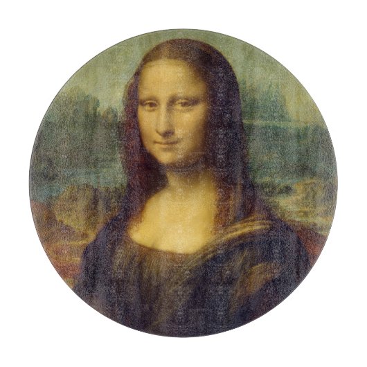 De Mona Lisa van Leonardo Da Vinci Snijplank (Voorkant)