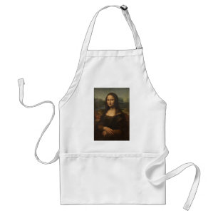 De Mona Lisa van Leonardo da Vinci Standaard Schort