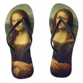 De Mona Lisa van Leonardo Da Vinci Teenslippers (Voetbed)
