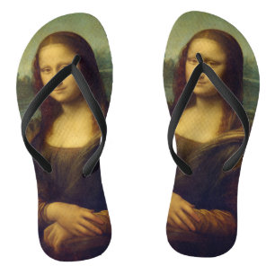 De Mona Lisa van Leonardo Da Vinci Teenslippers