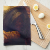 De Mona Lisa van Leonardo Da Vinci Theedoek (Quarter Fold)