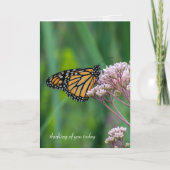 de monarch boter milkweed kaart (Voorkant)