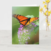 De monarch kaart-past het aan! kaart (Gele Bloem)