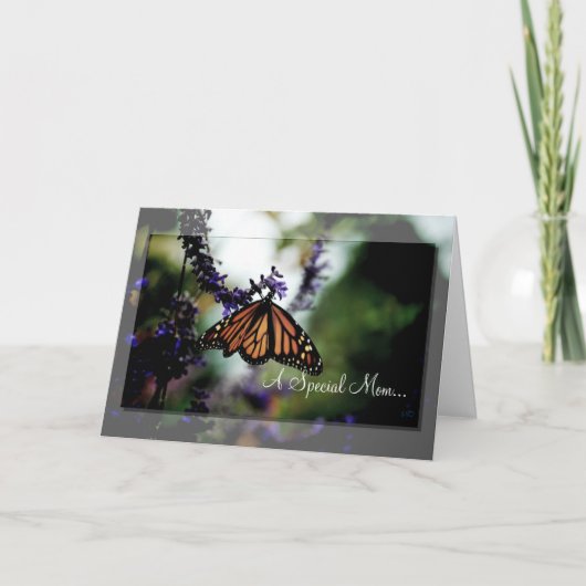 De Monarch van Card~ van het moederdag Kaart (Voorkant)