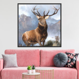 De Monarch van de Glen van Sir Edwin Landseer Canvas Afdruk