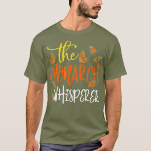 De Monarch Whisperer Cute Entomology Butterfly T-shirt
