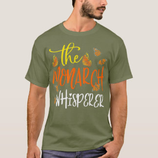 De Monarch Whisperer Cute Entomology Butterfly T-shirt