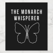 De Monarch Whisperer Wijn Etiket (Enkel label)